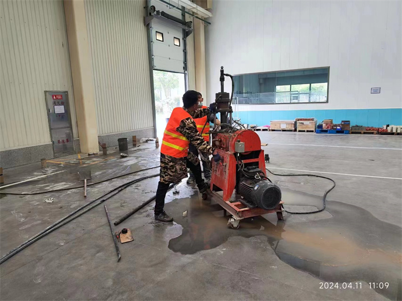 莒县厂房地面下沉塌陷注浆加固施工